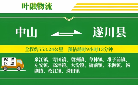 中山到遂川县物流公司