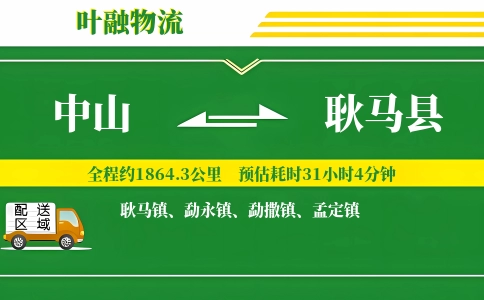 中山到耿马县物流公司